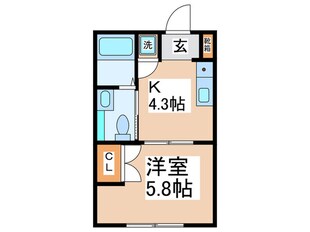 銀河ハイツの物件間取画像